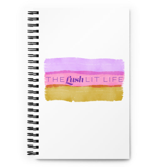 The Lush Lit Life Spiral notebook